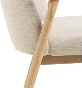 РОДЕРИК Бежов (тъкан Апия 453)/рамка от избелен омаслен дъб - ДЪРВЕН СТОЛ ШЕНИЛ ЗА ВСЕКИДНЕВНА ТРАПЕЗАРИЯ КУХНЯ РЕТРО