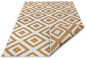 Външен килим в бял цвят и жълта охра 80x150 cm Malta – NORTHRUGS