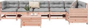 3250874 vidaXL Градински комплект диван от 7 части, дугласка ела масив