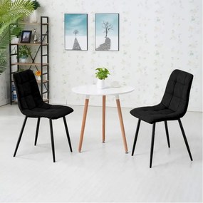 Кухненски стол Mona-черен (4) парчета