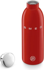 Термо бутилка SMEG Clima 50's Style WBF01RD, 500 мл, Херметично затваряне, Двустенна, Неръждаема стомана 18/8, Червен