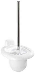 Бяла стенна пластмасова четка за тоалетна Pure – Wenko