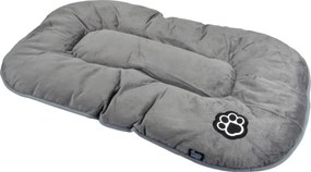 Сиво велурено легло за домашни любимци за куче 61x38 cm Flakes – Love Story