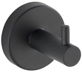 WENKO 24232100-Кука BOSIO BLACK 5,5x5,5 cm неръждаема стомана/сребриста