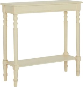 Конзолна маса от масивен бор в цвят слонова кост 30x80 cm Heritage – Premier Housewares