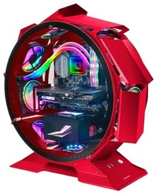 ATX полу-висока кутия Mars Gaming NCORB Red Червен RGB