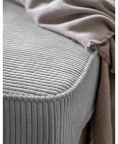 Светлосив шезлонг от рипсено кадифе (десен ъгъл) Chic Charlotte – Miuform