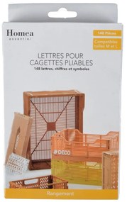 Бели букви за органайзери 11,5х20х3 см - Homéa