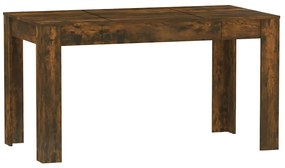 815198 vidaXL Трапезна маса, опушен дъб, 140x74,5x76 см, инженерно дърво