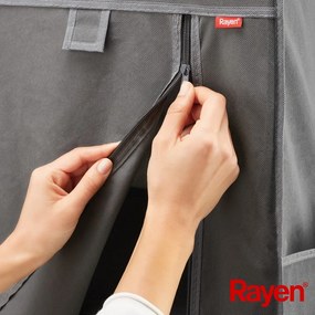 Сив текстилен гардероб 105x161 cm - Rayen