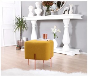 Табуретка в цвят горчица Copper – Artie