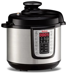 Tefal - Многофункционална електрическа тенджера под налягане ALL IN ONE POT 1100W/230V хром/черен