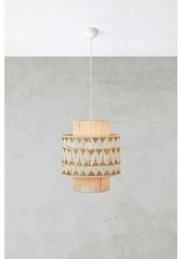 Висящо осветително тяло в естествен цвят с текстилен абажур/с абажур от юта ø 45 cm Ano – Markslöjd