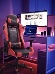 Геймърски стол Raptor Alyx-червен