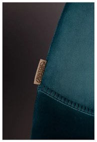 Комплект от 2 бар стола в бензиново синьо с кадифена тапицерия, височина 106 cm - Dutchbone