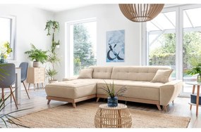 Бежов разтегателен диван променлив ъглов диван Dazzling Daisy - Miuform