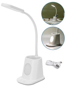 Aigostar - LED регулируема настолна лампа 2,8W/5V 1800mAh 3000/5000K бяла