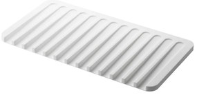 Бяла силиконова тавичка за отцеждане Yamazaki Flow - YAMAZAKI