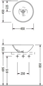Умивалник Serel Round