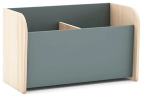 Детска библиотека сиво-зелена 70x42x35 cm Esteban – Marckeric