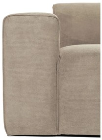 Бежов велурен модул на дивана (ляв ъгъл) Sting - Scandic