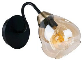 Черна/златна стенна лампа Unica - Candellux Lighting
