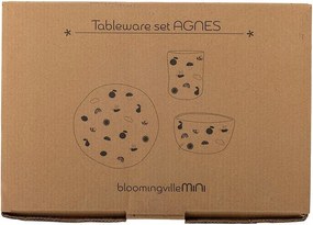 Глинен детски комплект за хранене 3 бр. Agnes – Bloomingville Mini