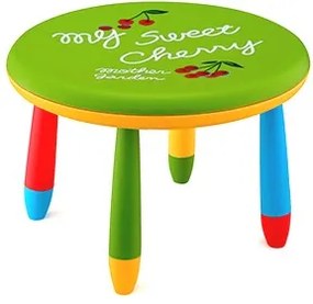 Детска кръгла масичка - Зелена