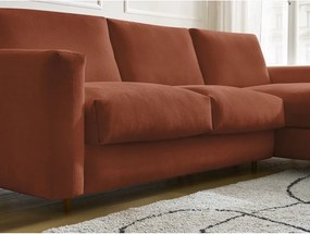 Оранжев ъглов диван Cocoone – Bobochic Paris