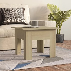 810238 vidaXL Кафе маса, дъб сонома, 55x55x42 см, инженерно дърво