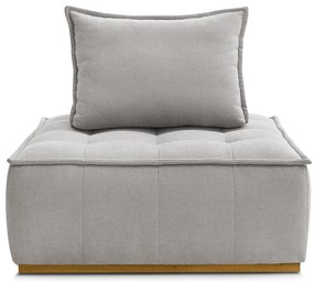 Светлосиво шенилово кресло Elisa – Bobochic Paris