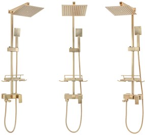 Комплект за душ REA JACK BRUSHED GOLD