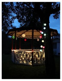 Бял външен слънчев LED фенер , ø 20 cm - Star Trading