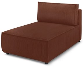 Променлив модул за диван от велур в тухлен цвят Nihad modular - Bobochic Paris