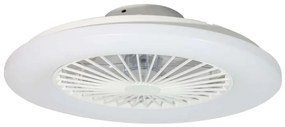 Lucci Air 513200 - LED Димируема лампа с вентилатор OSLO LED/20W/230V бял + д.у.