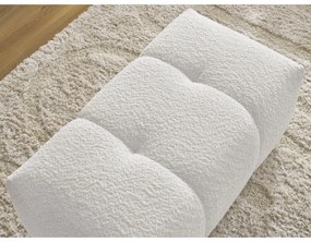 Бяла табуретка от прежда с примки от букле Roxelane – Bobochic Paris