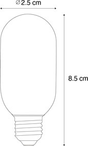Комплект от 5 димируеми LED крушки E14 златни T25 4W 300 lm 2200K