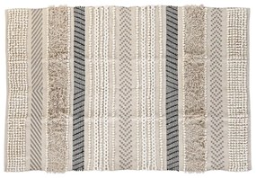 Килим DKD Home Decor 180 x 120 x 1 cm Черен Бежов Памук Boho