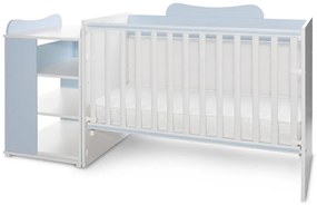 LORELLI Classic Трансформиращо се легло 82/190 см. MULTI БЯЛО/BABY BLUE