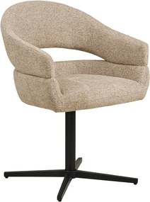 Бежов тапициран трапезен стол с подлакътници Dover – House Nordic