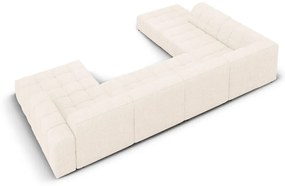 Кремав ъглов диван (ляв ъгъл/"U") Chicago - Cosmopolitan Design