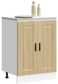 853920 vidaXL Кухненски шкаф Porto, дъб сонома, инженерно дърво