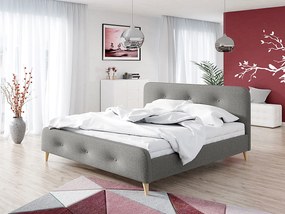 Επενδυμένο κρεβάτι Loham-Gkri-140 x 200