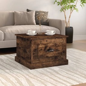816253 vidaXL Кафе маса, опушен дъб, 50x50x35 см, инженерно дърво