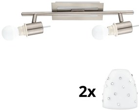 Eglo - LED точково осветително тяло MY CHOICE 2xE14/4W/230V хром/бяло