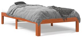 844168 vidaXL Рамка за легло без матрак, восъчнокафяво, 90x200 см, бор масив