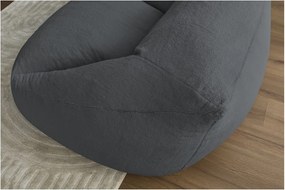 Тъмносив пуф от изкуствен косъм Lilibet – Bobochic Paris