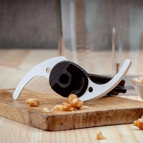 Пасатор, чопър и миксер 3в1 Oliver Voltz OV51112WSC, 800W, 700 мл, 2 скорости, Острие и приставка за разбъркване от неръждаема стомана, Черен