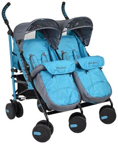 Детска количка Twin Lux Bebe Stars-Blue