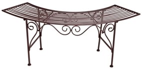 Черно-тъмнокафява метална градинска пейка Fuego – Garden Pleasure